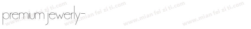 premium jewerly字体转换
